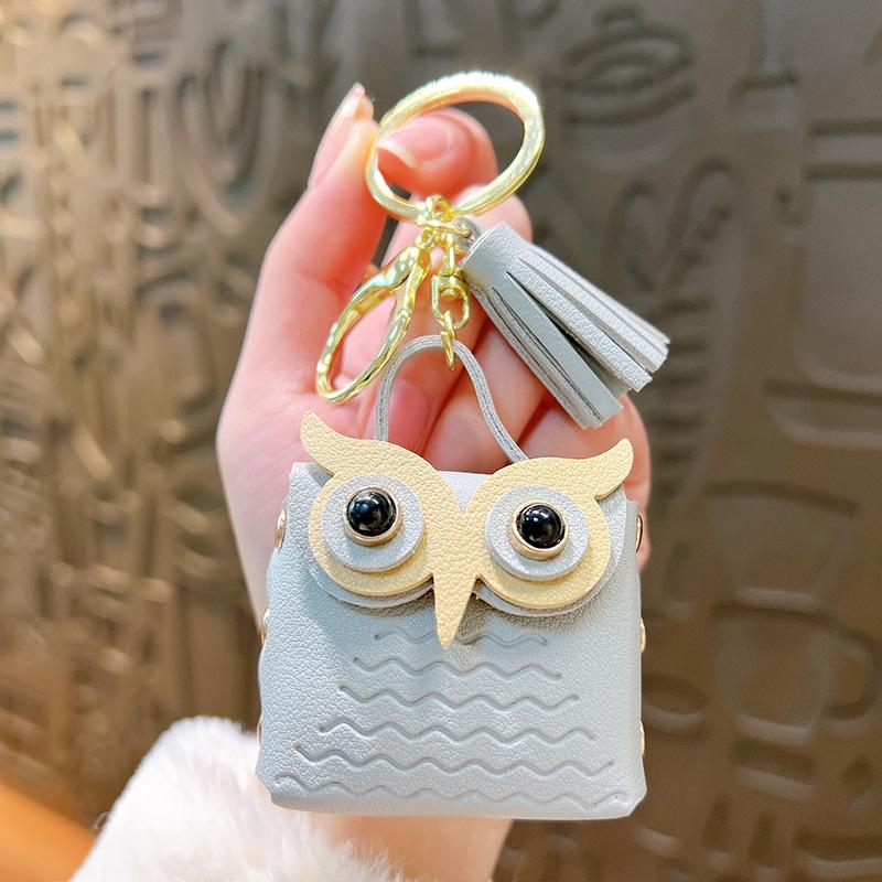 Креативный брелок-кошелек в виде совы: Изысканная мини-сумочка-подвеска для небольших украшений и подарков