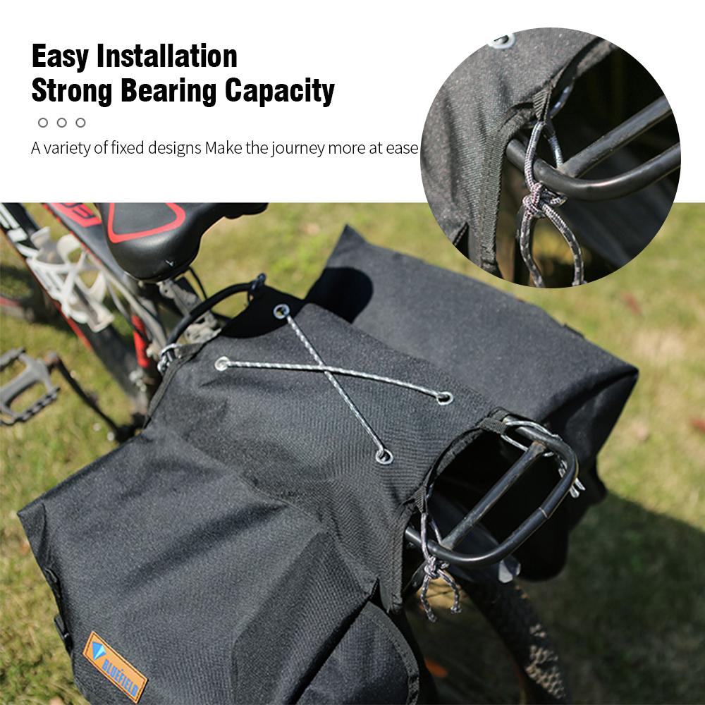 Bike Saddle Bag  Waterproof and Large Capacity Outdoor Cycle Luggage Pack  Bike Storage Bag  Bike Accessories Bag