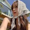 French Pastoral Style Lace Triangular Scarf Headband Women'S Hair Accessories