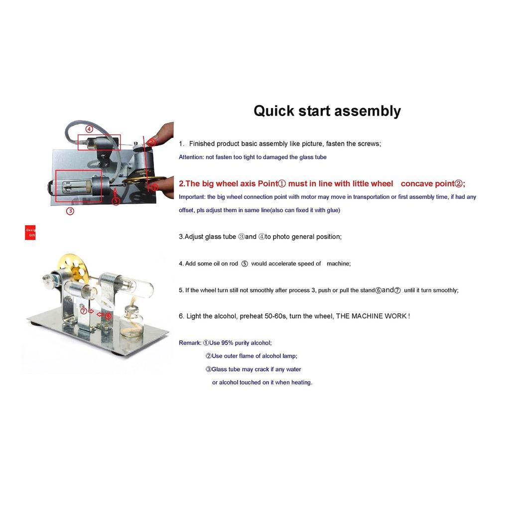 Горячая модель двигателя Стирлинга, образовательная игрушка, генератор электричества