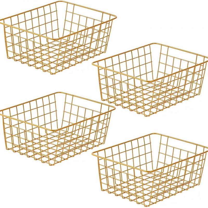 Скандинавская корзина для хранения из железа для одежды, ванной комнаты и кухни