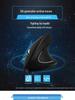 Эргономичная вертикальная беспроводная оптическая мышь - 2.4G