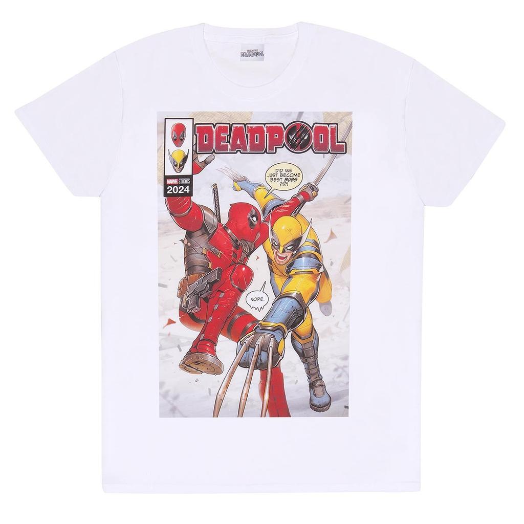 Deadpool & Wolverine Unisex Adult Comic Cover T-Shirt