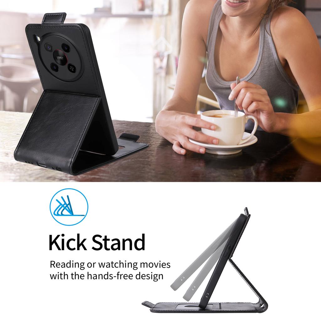 Для ZTE Blade V70 Max Чехол-подставка Магнитная застежка Вертикальный откидной Кожаный чехол для телефона с держателем для карт