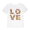 100% Cotton Toddler Girl T Shirt 2 To 3 4 5 6 7 8 9 10 11 12 13 14 Years Pink White Tshirt Flower Print Teenage Girls Tee Shirts