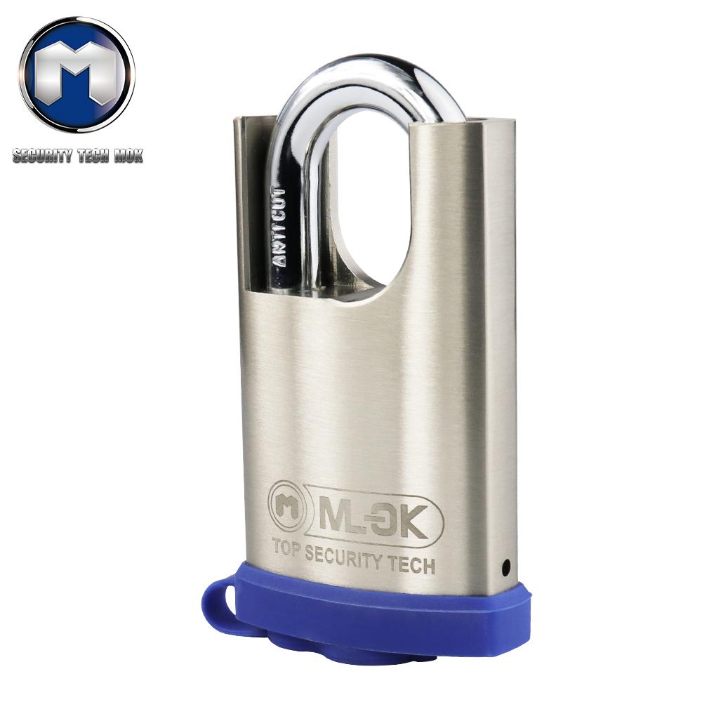 MOK High Security Finger Lock IP68 Waterproof Heavy Duty Padlock with Polished Finish Anti-Theft Feature