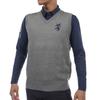 Мужской вязаный жилет Admiral Golf ADMA375 Big Rampant, серый