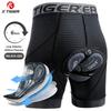 Мужское велосипедное нижнее белье X-TIGER с 5D-падом, спортивные шорты-подкладка для езды на велосипеде, MTB, с противоскользящими манжетами на ногах, велосипедное нижнее белье