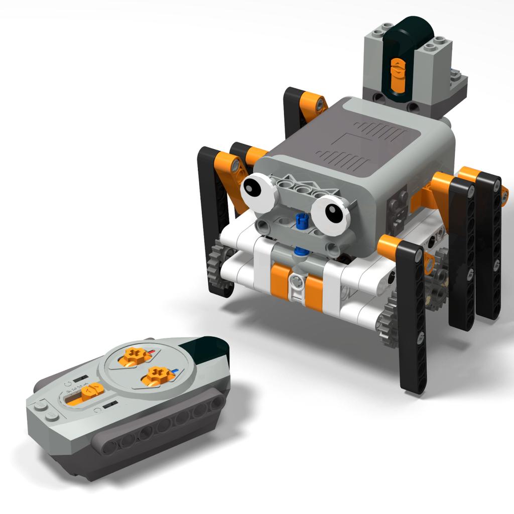 Технические электрические MOC Строительные блоки 6-ногий Шагающий Робот Радиоуправляемый Всенаправленный Робот Модель DIY кубики блоки Игрушка для детей