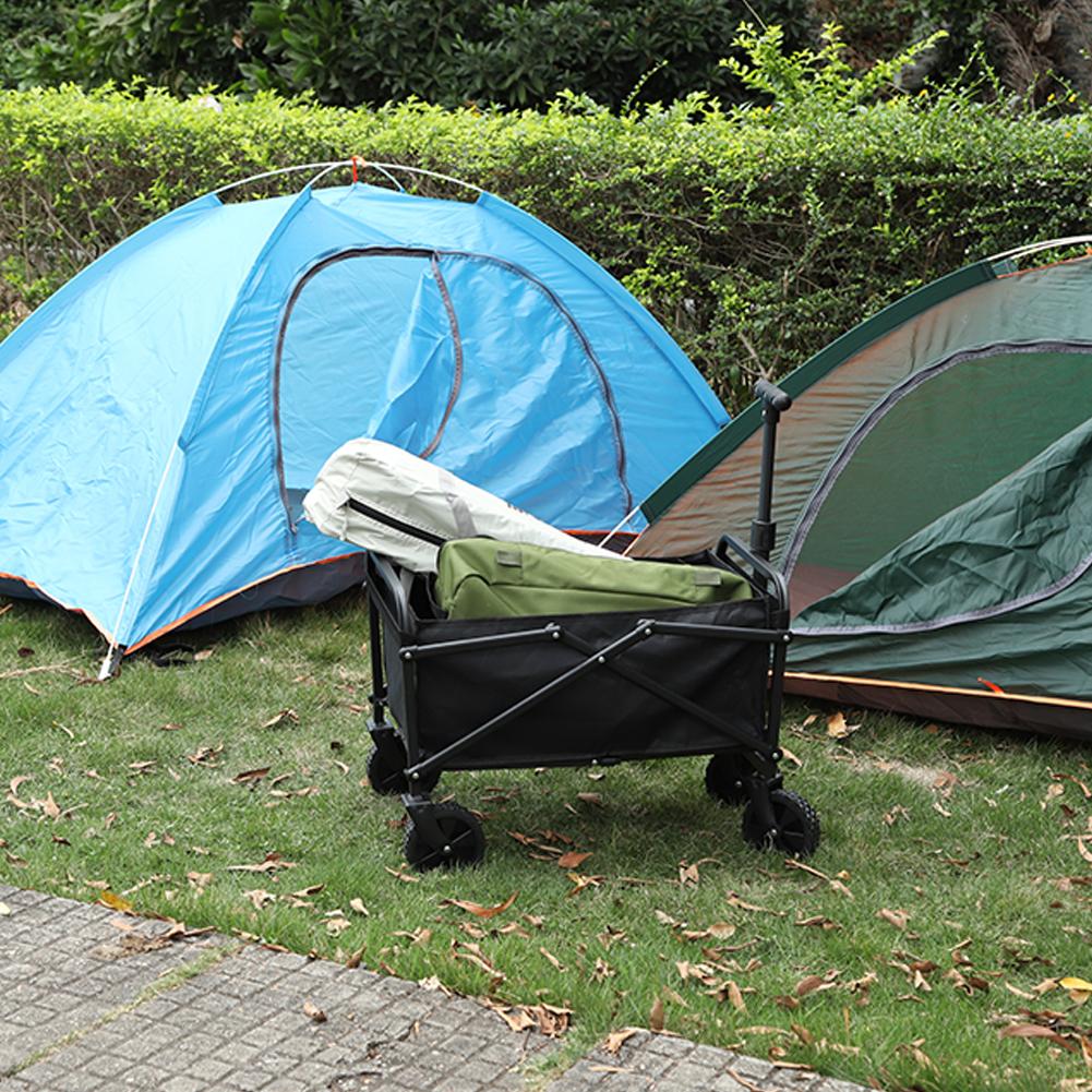 60 кг Уличная тележка для кемпинга Портативная складная тележка Складная хозяйственная пляжная тележка Уличная тележка Портативная садовая тележка для кемпинга
