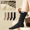Elastic Tiered Piled Calf Socks Lolita Autumn Winter Long Socks Cute JK Stockings  for Women Girls