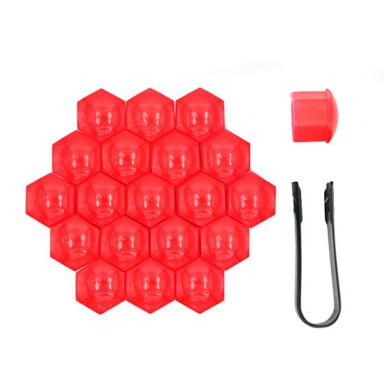 20 шт., однотонная винтовая крышка для жестких шин, автомобильный безопасный аксессуар, универсальный пластиковый болт с гайкой для шин