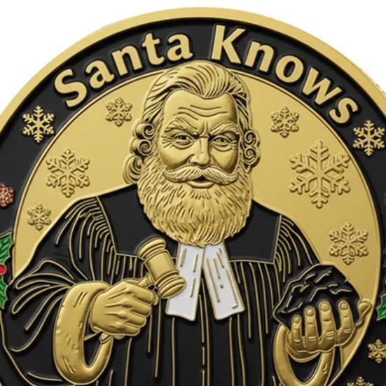 1/2/3/4/5 шт. Сувенирные монеты Металлические Рождественские подарочные монеты Рождественские декоративные памятные монеты Усилитель праздничной атмосферы