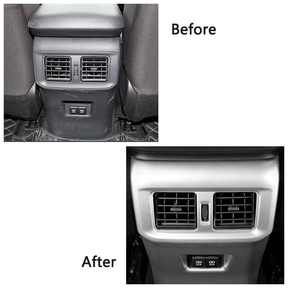 Для Toyota Rav 4 Rav4 5 Gen 2019-2024 Внутренняя центральная консоль Ящик для хранения Ящик для подлокотника Выход переменного тока Вентиляционное отверстие Задняя панель Крышка Отделка