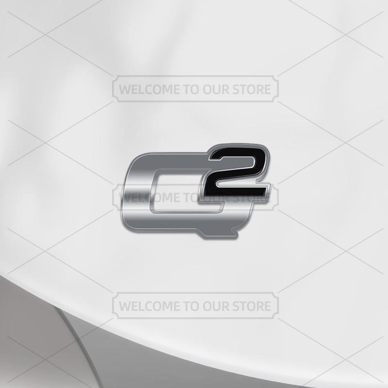 Car 3D Q2 Q4 TI Body Emblem Badge Decals Auto Tail Sticker