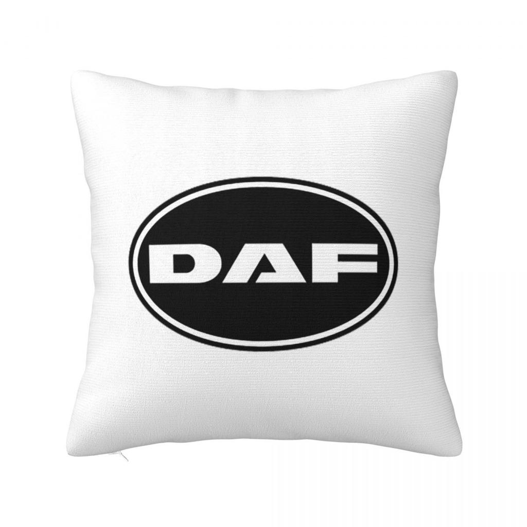 Квадратная наволочка с логотипом грузовика Daf, чехол для подушки, чехол для подушки-плед для дома, спальни, автомобиля
