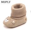 2024 New Arrival Newborn Baby Girls Boys Snow Boots Winter Leather Boots Infant Soft Bottom Shoes Baby PU Furry Warm Boots 0-18M