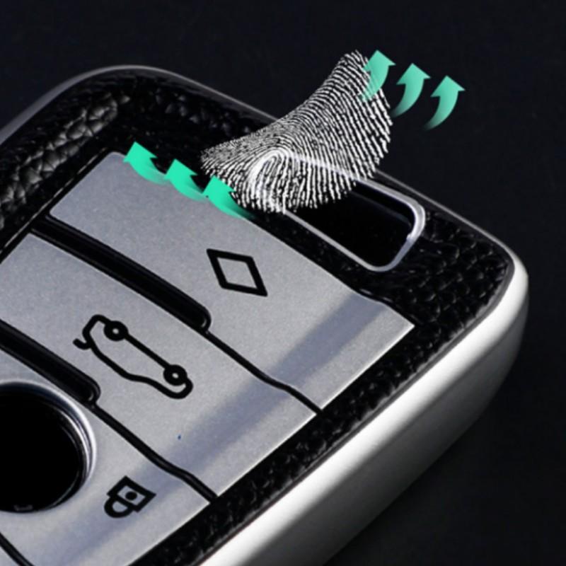 Кожаный чехол для дистанционного ключа автомобиля для BMW F20 G20 G30 X1 X3 X4 X5 G05 X6 X7 G11 F15 F16 G01 G02 F48, защитный держатель, аксессуары в виде ракушки