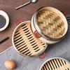 Anti-scalding Handle Aluminum Edge Bamboo Steamer Breathable Bottom Stuffed Bun Steamer  Restaurant
