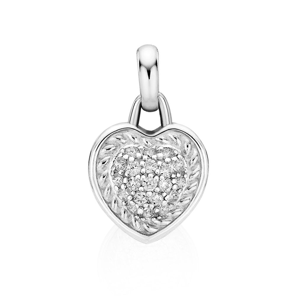 Silver 925 Lock-in Heart Pendant