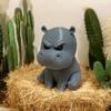 Angry Hippo Figurine 3D-Printed Hippo Ornament Desk Buddy Grumpy Hippo Statue