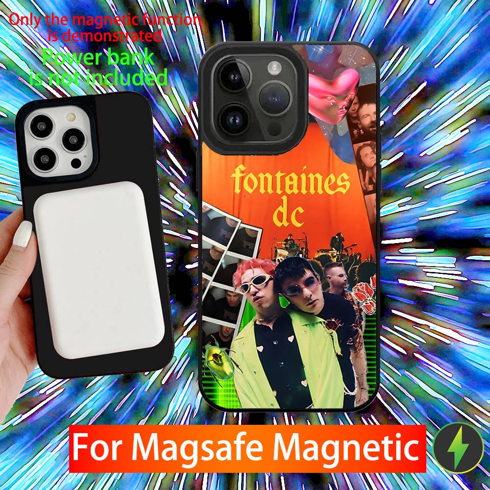 Fontaines DC Romance Phone Case For iPhone 16,15,14,13,12,11,Pro,Max,Plus,Mini,SE New Magsafe Magnetic Wireless Charging