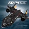 Нетоксичные Строительные Блоки Истребителя SR-71 Blackbird Модель Самолета Разведки ВВС Коллекция Модельных Кирпичей Дисплей Детские Игрушки Подарки