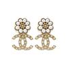Chanel 1986-1988 CC-деталь цветочные серьги AB9608-B09600-NL135