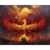 DIY 5D Diamond Painting Diamond Embroidery Fire Phoenix Rhinestone Mosaic Picture Wall Artist Home Decoration Handmade Gift