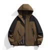 Large Size Spring and Autumn Hooded American Jacket Men's Trendy Brand Outdoor Windproof Color Matching Hooded Tooling Top