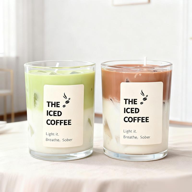 High Quality Smokeless Multicolor Jar Organic Soy Wax Handmade Scented Candle for Interior Design