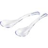 Yoshikawa Uisaina Easy-Scooping Clear Spoon, Small, Set of 2, Total Length 175cm, Dishwasher Safe, Tsubame-Sanjo, Made In Japan, SJ3472