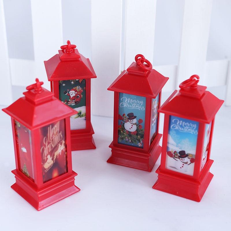 Новейший рождественский декоративный снеговик, подвесной светильник, ночник с пламенем лося, творческий Санта-Клаус, праздничный фонарь, декор