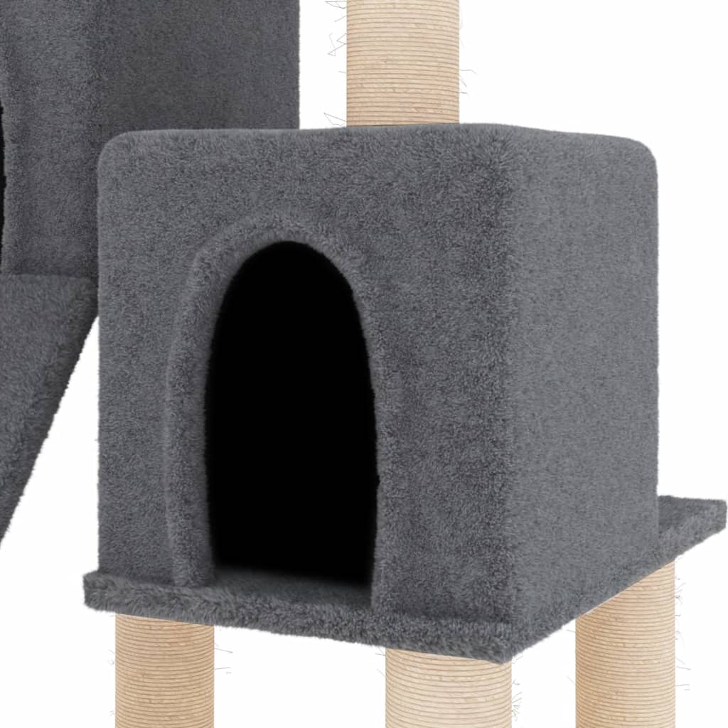 Scratching Post with Sisal Scratching Posts Dark Grey 82 cm