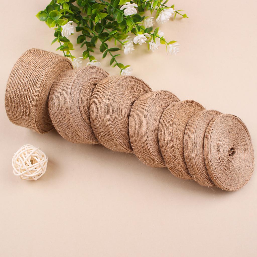 Натуральная винтажная джутовая мешковина лента для свадебного ремня флористика вечеринка рождественское украшение сделай сам подарочная упаковка