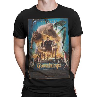 Goosebumps Movie Poster Jack Black Fantasy Horror Monsters Unisexs Unisexs Tshirt