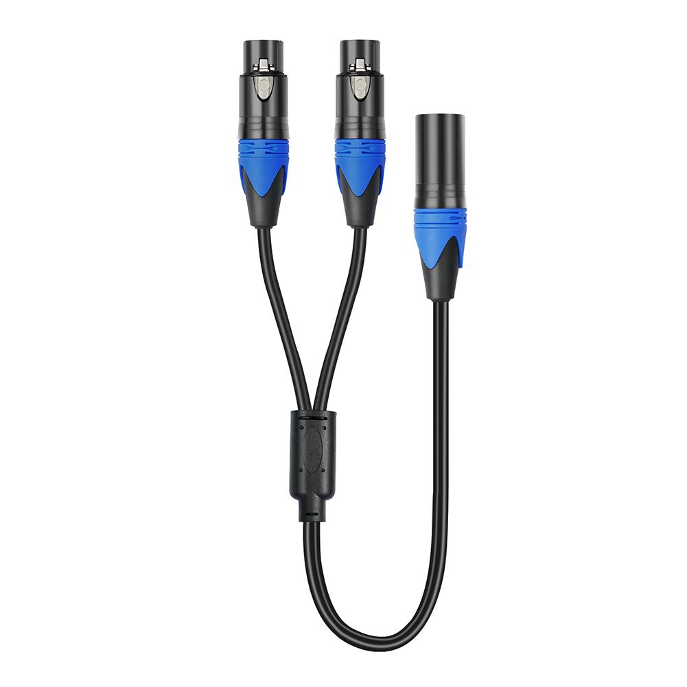 1/2 шт. 50 см XLR разветвитель 1 XLR female на 2 XLR male XLR Y-кабель-разветвитель Микрофонный разветвитель для усилителя микшера