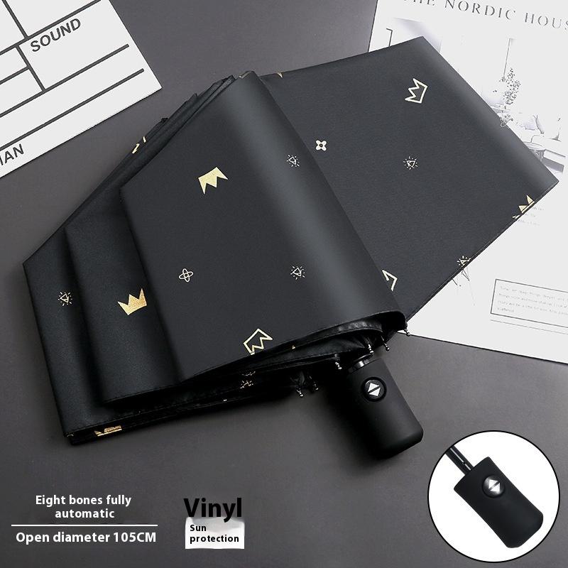 Складной автоматический зонт для мужчин и женщин, студентов, милый зонт от солнца, солнцезащитный козырек, анти-ультрафиолетовый дождь и солнечный зонт двойного назначения