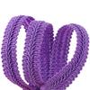 1card Polyester Braided Lace Trim Sewing Centipede Lace Ribbon for Clothes Accessories and Curtains Accessories Dark Violet 5/8 Inch(16mm)