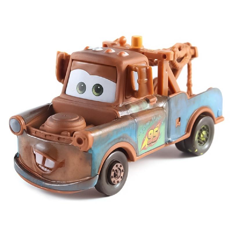 Игрушки из мультфильма Тачки Pixar Подарки 95 Молния Маквин Модель Игрушечная машинка 1:55 Литье под давлением из металла Детские подарки Аниме Фигурка Гоночная машина Игрушки