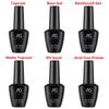 AS Nail Art Гель против отслоек Топ и Базовое покрытие без липкого слоя Светотерапия Прозрачный набор - Долговечное укрепление.