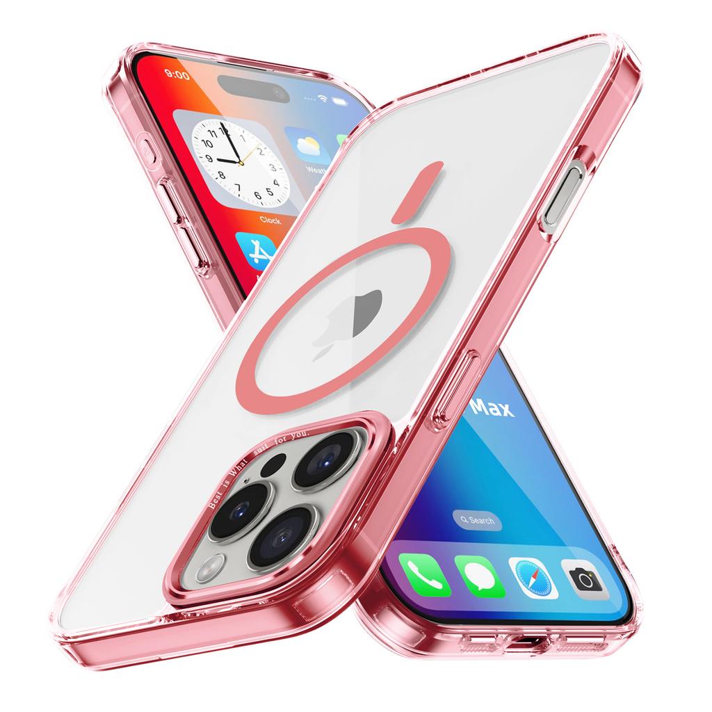 Чехол для iPhone 16 Pro Max, совместимый с MagSafe, прозрачная накладка для телефона из ТПУ+ПК