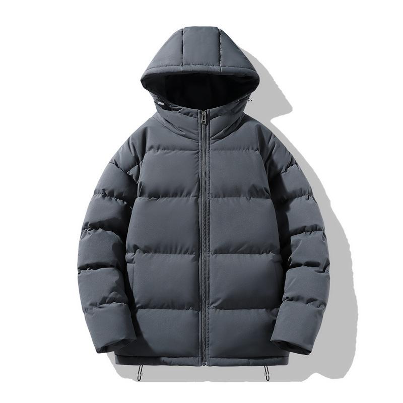 Мужская хлопковая куртка на зиму Новая с капюшоном Ветрозащитная и теплая Утолщенная хлопковая куртка для мужской хлопковой куртки