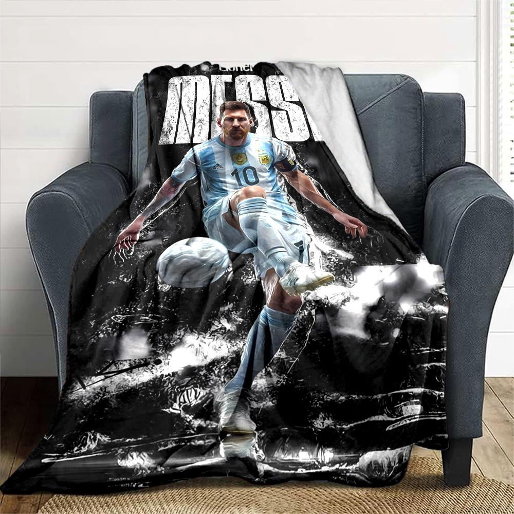 Lionel Messi Soccer Legend Blanket Soft & Cozy Great for Chair Seaside Sofa for All Seasons Warmthful Decor Best Holiday Gift for Friends Family