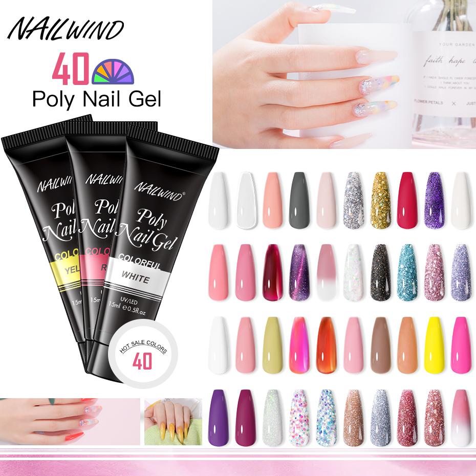 Nailwind 15 мл Qucik Builder Poly Nail Gel Opal Transparent Extension UV Gel Nail Polish For UV LED Acrylic Nail Extension Design