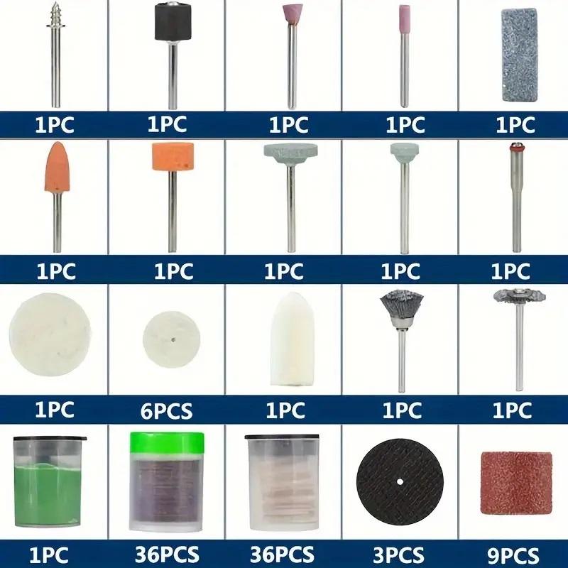 40/105 шт. набор принадлежностей для абразивного вращающегося инструмента, набор электрических мини-сверл, шлифовальных, полирующих, режущих, гравировальных головок