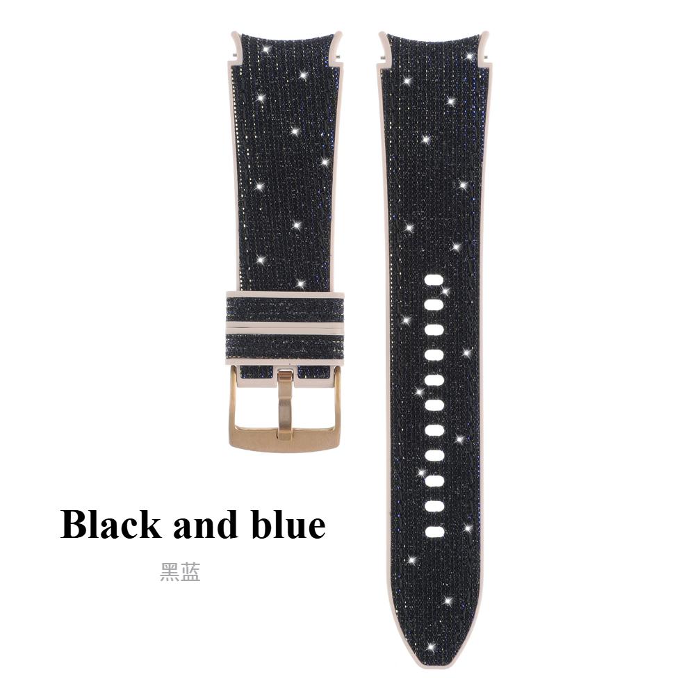 Ремешок без зазоров для Samsung Galaxy Watch 7 40мм/44мм, браслет с блестящим градиентным цветом, силиконовый ремешок для Galaxy Watch7 FE 6 4 Classic/5 Pro 45мм 43мм 46/47мм