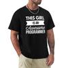 This Girl Is An Awesome Programmer T-Shirt Oversized Aesthetic Clothing Funnys Men'S T-Shirt