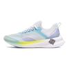 Кроссовки Li Ning Feidian Challenger One Piece Woven Speed Low Top для бега, мужские кроссовки, белые, синие, фиолетовые, ARMR011-1