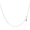 Platinum Chain Necklace Pt850 Venetian Width Maximum 45cm Length Adjustable [Lara Christie] 0.75mm Approx. 2.49g Lc97-0059